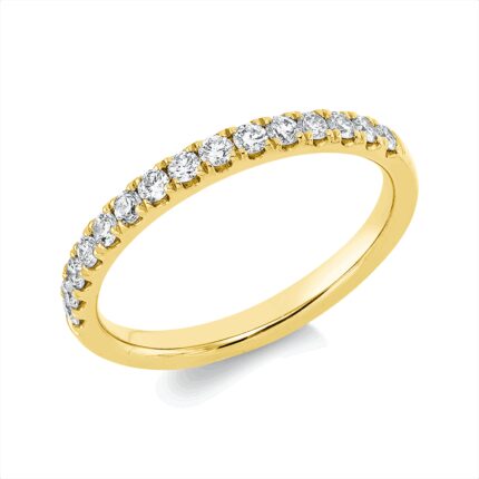 Memoire Gelbgold 18kt 0,34 Diamantringe mit 15 Diamanten - 1IL09