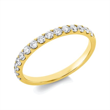Memoire Gelbgold 18kt 0,50 Diamantringe mit 15 Diamanten - 1IN03