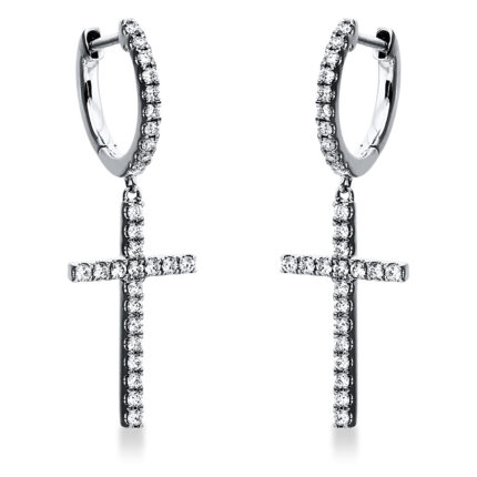 Ohrschmuck Weißgold 18kt 0,42 Diamantschmuck mit 56 Diamanten - 2L157