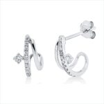 Ohrstecker Weißgold 18kt 0,16 Diamantschmuck mit 24 Diamanten - 2S827