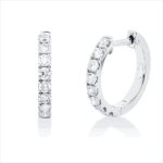 Creolen Weißgold 18kt 0,65 Diamantschmuck mit 16 Diamanten - 2T791