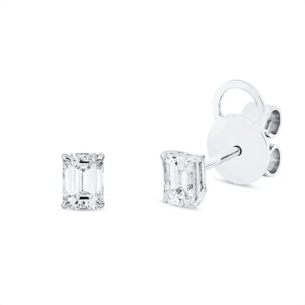 Ohrstecker 4er-Krappe Weißgold 18kt 0,63 Diamantschmuck mit 2 Diamanten - 2V961