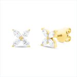 Ohrstecker Gelbgold 18kt 0,50 Diamantschmuck mit 8 Diamanten - 2W147