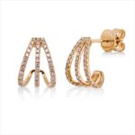 Ohrschmuck Gelbgold 18kt 0,32 Diamantschmuck mit 78 Diamanten - 2W260