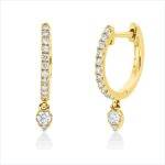 Creolen Gelbgold 18kt 0,28 Diamantschmuck mit 26 Diamanten - 2W343