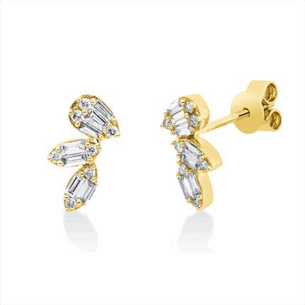 Ohrstecker Gelbgold 18kt 0,30 Diamantschmuck mit 28 Diamanten - 2W359
