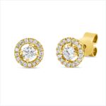 Ohrstecker Gelbgold 18kt 0,27 Diamantschmuck mit 36 Diamanten - 2W361