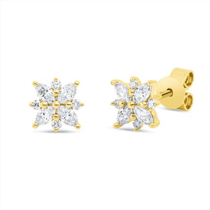 Ohrstecker Gelbgold 18kt 0,39 Diamantschmuck mit 16 Diamanten - 2W371