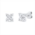 Ohrstecker Weißgold 18kt 0,59 Diamantschmuck mit 8 Diamanten - 2W386