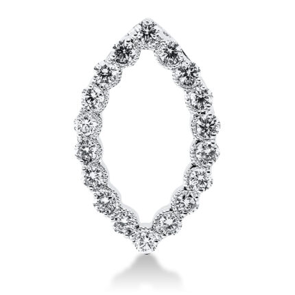 Anhänger Weißgold 18kt 0,61 Diamantschmuck mit 18 Diamanten - 3G752