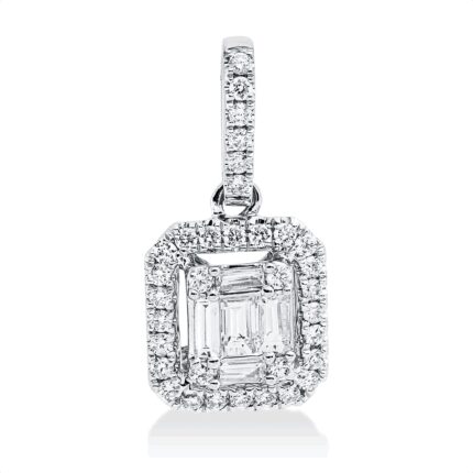 Anhänger Weißgold 18kt 0,19 Diamantschmuck mit 39 Diamanten - 3I190