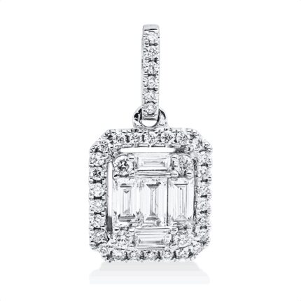 Anhänger Weißgold 18kt 0,37 Diamantschmuck mit 41 Diamanten - 3I191