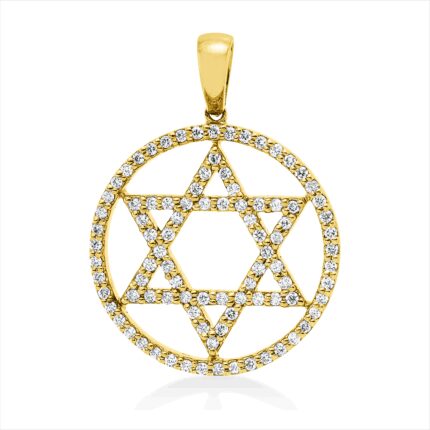 Anhänger Gelbgold 18kt 0,35 Diamantschmuck mit 93 Diamanten - 3I219