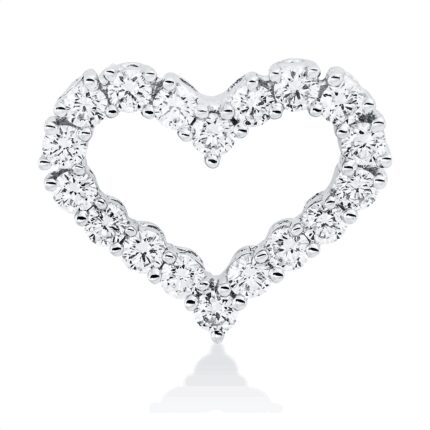 Anhänger Weißgold 18kt 0,45 Diamantschmuck mit 18 Diamanten - 3I226