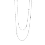 Collier Weißgold 18kt 1,09 Diamantschmuck mit 24 Diamanten - 4I645
