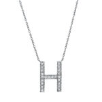 Collier Weißgold 18kt 0,40 Diamantschmuck mit 22 Diamanten - 4J006