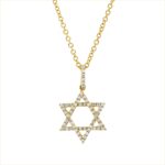 Collier Gelbgold 18kt 0,14 Diamantschmuck mit 56 Diamanten - 4J687