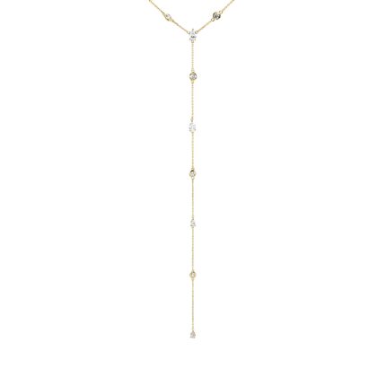 Collier Gelbgold 18kt 1,44 Diamantschmuck mit 11 Diamanten - 4P194