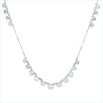 Collier Weißgold 18kt 0,68 Diamantschmuck mit 19 Diamanten - 4P284