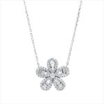 Collier Weißgold 18kt 0,55 Diamantschmuck mit 91 Diamanten - 4P431