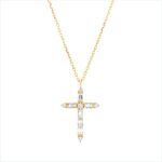 Collier Gelbgold 18kt 0,39 Diamantschmuck mit 11 Diamanten - 4P437