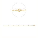 Armband Gelbgold 18kt 0,23 Diamantschmuck mit 5 Diamanten - 5D821