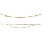 Armband Gelbgold 18kt 0,20 Diamantschmuck mit 7 Diamanten - 5D830