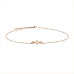 Armband Rosegold 18kt 0,09 Diamantschmuck mit 3 Diamanten - 5G134