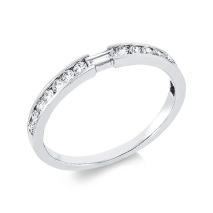 Baguette Weißgold 18kt 0,31 Diamantringe mit 15 Diamanten - 1IL68
