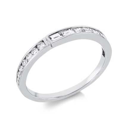 Baguette Weißgold 18kt 0,43 Diamantringe mit 14 Diamanten - 1IL70