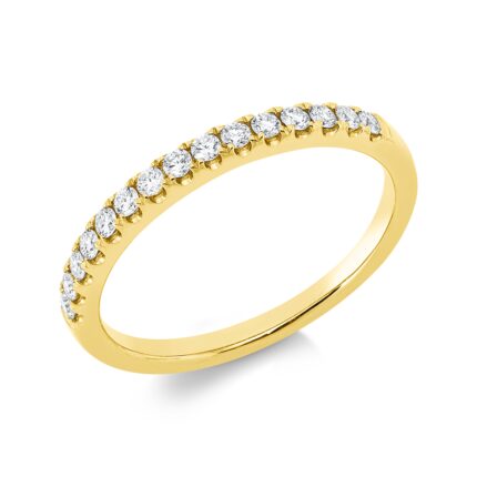 Memoire Gelbgold 18kt 0,25 Diamantringe mit 15 Diamanten - 1IN28
