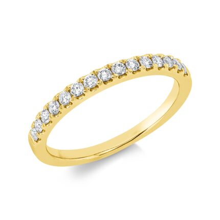 Memoire Gelbgold 18kt 0,27 Diamantringe mit 15 Diamanten - 1IN31