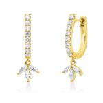 Creolen Gelbgold 18kt 0,53 Diamantschmuck mit 22 Diamanten - 2W218