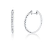 Creolen Weißgold 18kt 0,27 Diamantschmuck mit 36 Diamanten - 2W288