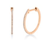 Creolen Rosegold 18kt 0,11 Diamantschmuck mit 44 Diamanten - 2W294