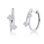 Creolen Weißgold 18kt 0,46 Diamantschmuck mit 62 Diamanten - 2W295