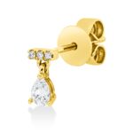Ohrstecker Gelbgold 18kt 0,10 Diamantschmuck mit 4 Diamanten - 2W307
