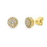 Ohrstecker Gelbgold 18kt 0,35 Diamantschmuck mit 50 Diamanten - 2W318