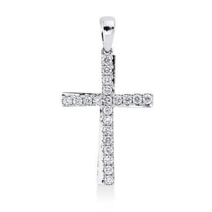 Anhänger Weißgold 18kt 0,24 Diamantschmuck mit 21 Diamanten - 3I239
