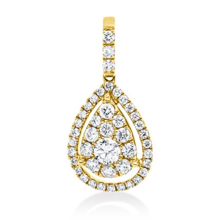 Anhänger Gelbgold 18kt 0,47 Diamantschmuck mit 43 Diamanten - 3I302