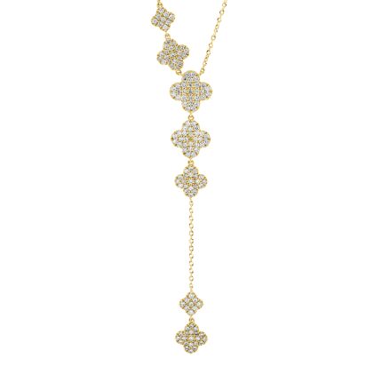 Collier Gelbgold 18kt 0,84 Diamantschmuck mit 147 Diamanten - 4L998
