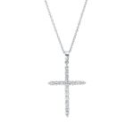 Collier Weißgold 18kt 0,56 Diamantschmuck mit 16 Diamanten - 4P255