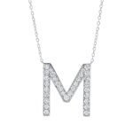 Collier Weißgold 18kt 0,56 Diamantschmuck mit 31 Diamanten - 4P326