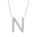 Collier Weißgold 18kt 0,50 Diamantschmuck mit 28 Diamanten - 4P328