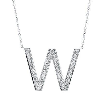 Collier Weißgold 18kt 0,71 Diamantschmuck mit 37 Diamanten - 4P331