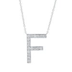 Collier Weißgold 18kt 0,34 Diamantschmuck mit 18 Diamanten - 4P334
