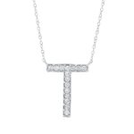 Collier Weißgold 18kt 0,27 Diamantschmuck mit 15 Diamanten - 4P337