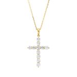 Collier Gelbgold 18kt 1,00 Diamantschmuck mit 11 Diamanten - 4P490