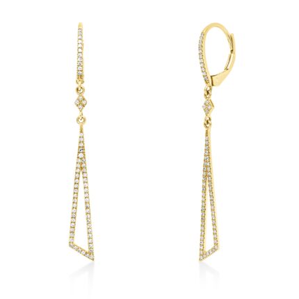 Ohrschmuck Gelbgold 18kt 0,30 Diamantschmuck mit 126 Diamanten - 2D415