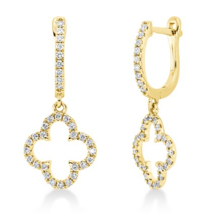 Creolen Gelbgold 18kt 0,42 Diamantschmuck mit 66 Diamanten - 2R521